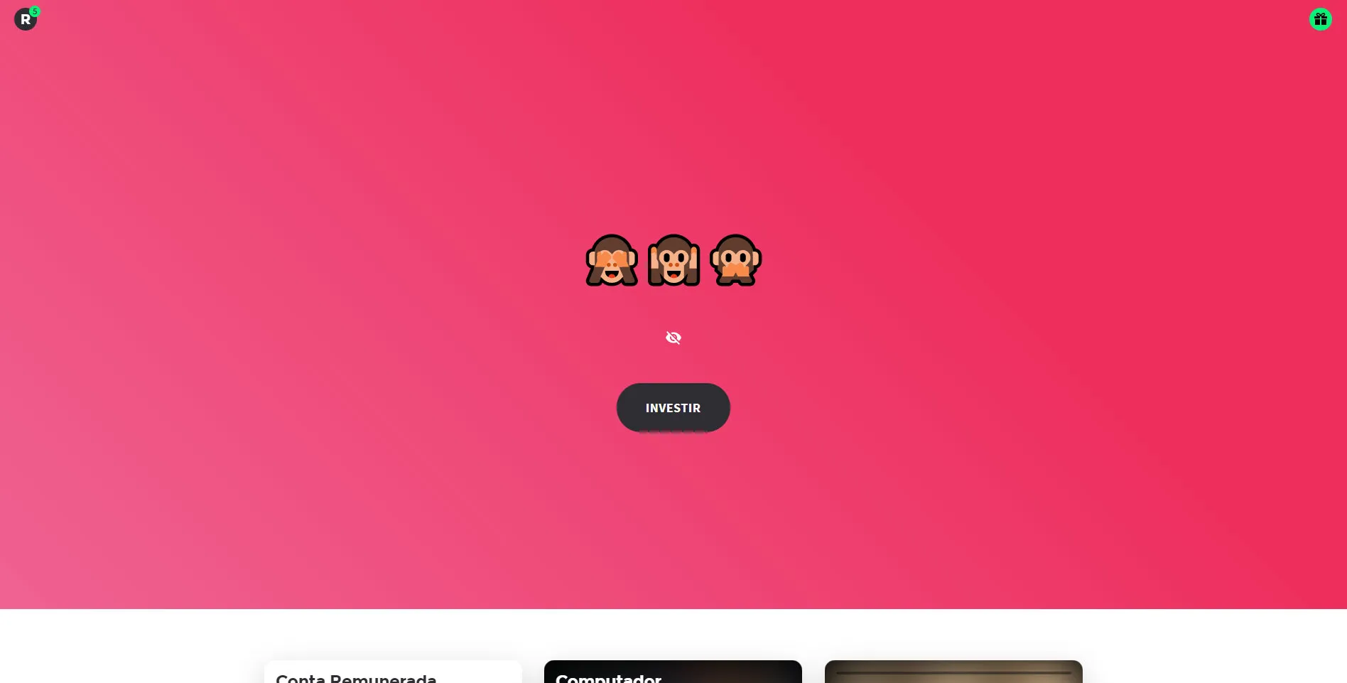 We were the first investment platform to allow users to hide their amount.